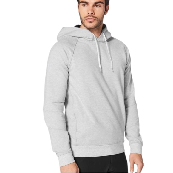 lululemon athletica Other - LULULEMON Men’s City Sweat Pullover Hoodie Heathered Ultra Light Gray Size XXL